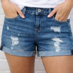 ARIZONA JEANS CO. Distressed Jean Shorts 3